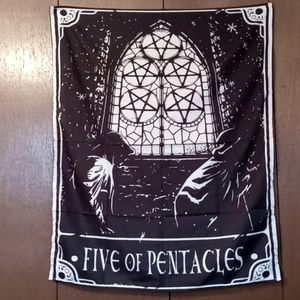 Five of Pentacles Tapestry NEW